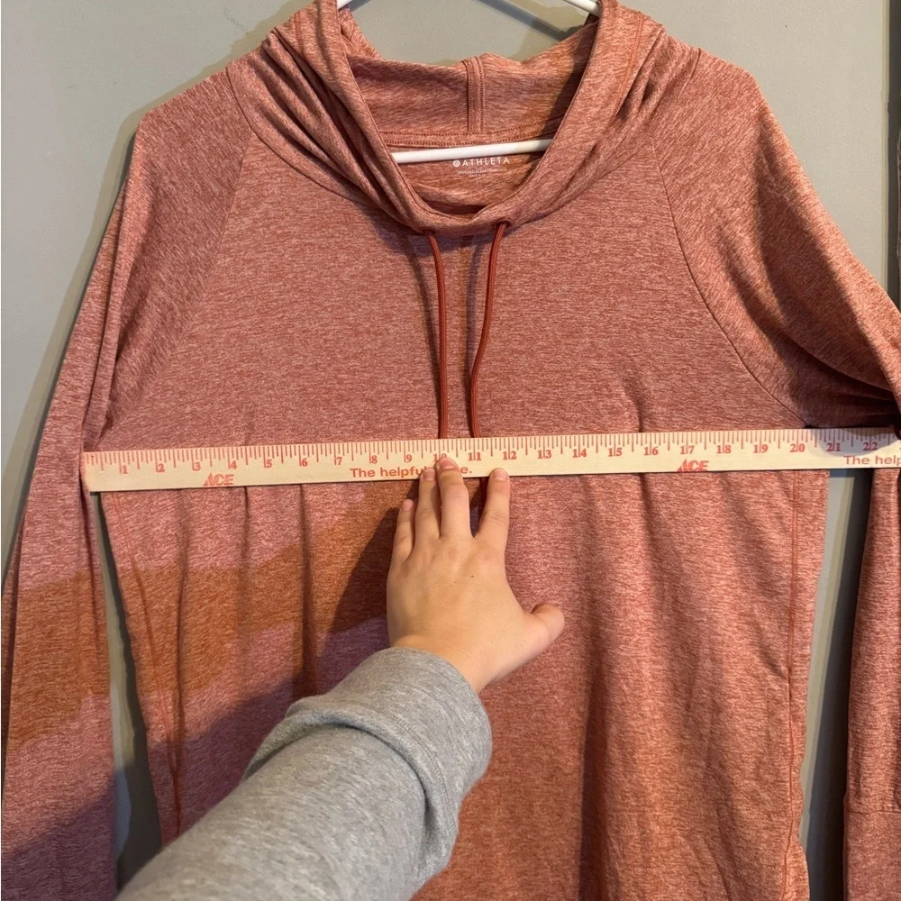 Athleta Women's Uptempo Rust Pullover Hoodie Sweatshirt - Picture 6 of 9
